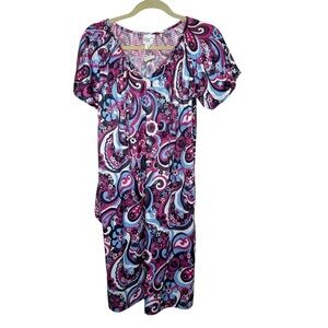 New Vtg SJS Women’s Nightgown Size Small Purple BNWT